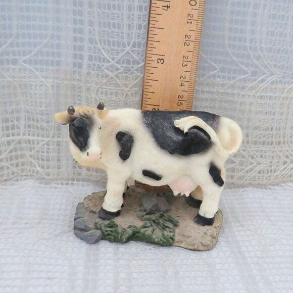 Young's Inc Cow, The Farmyard Standing Cow Figurine, Small Trinket Country Decor - Picture 8 of 9